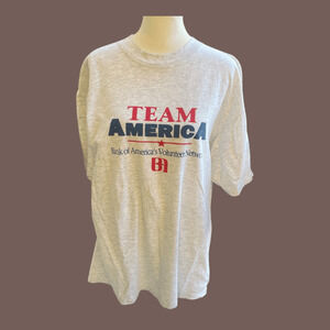 Oneita Graphic T-Shirt | White Cotton | Size XL | Vintage